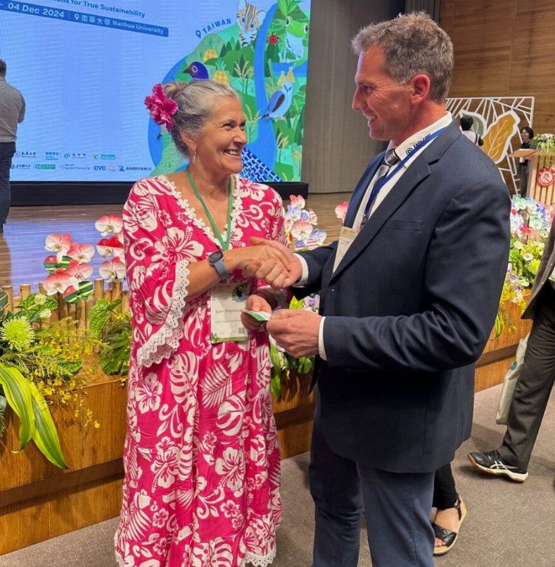 Karen Mapusua (Präsidentin von IFOAM), Georg Gerharter Karen Mapusua (Präsidentin von IFOAM), Georg Gerharter